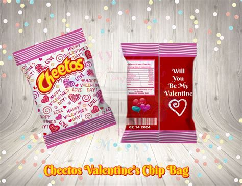 Cheetos Valentine S Chip Bag Digital File Only Etsy