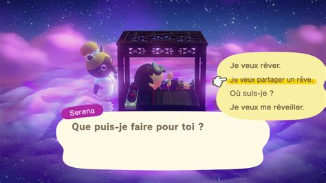 Serena Et Le Monde Des Rêves Guide Animal Crossing New Horizons