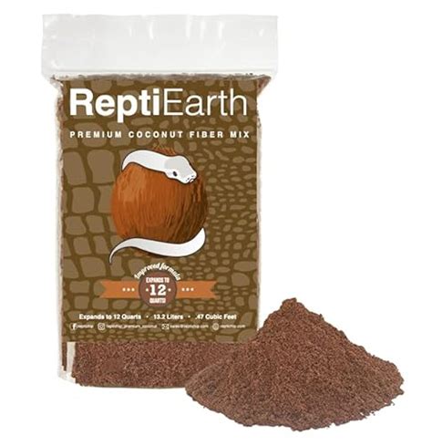 ReptiEarth Substrat en fibre de noix de coco fine substrat moelleux à