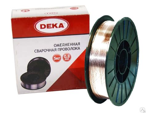 Сварочная проволока DEKA ER70S-6 (Св-08Г2С-о) д.0.8 мм (5 кг) купить за ...