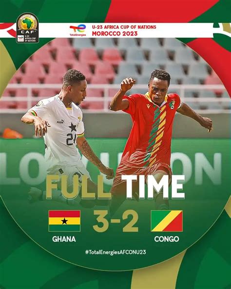 U-23 Africa Cup Of Nations 2023: Black Meteors Of Ghana Beat Congo 3-2 ...