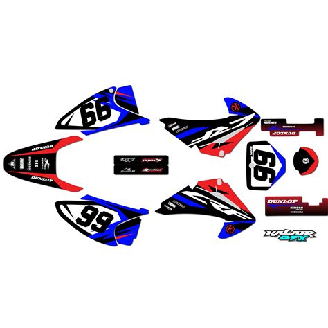 Graphics Kit For Honda Crf150f 2003 2007 Division Series Kalair Gfx