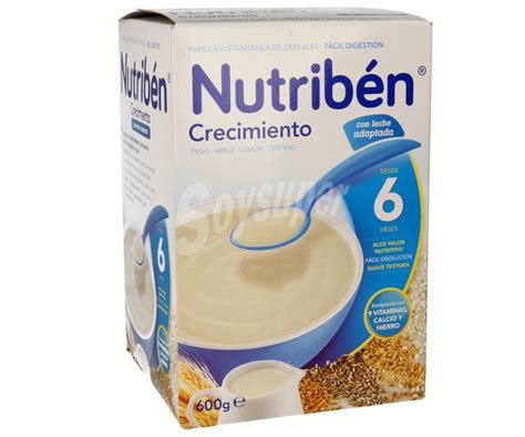 Nutribén Papilla instantánea de cereales especial crecimiento con leche