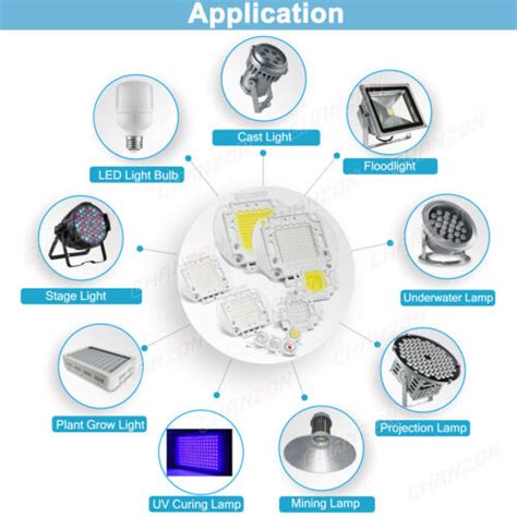 10pcs High Power Led Chip 1w 3w 5w White Light Emitter Diode Smd Lamp