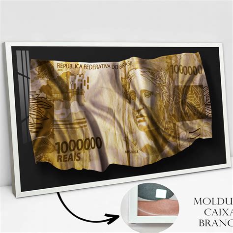 Quadro Nota Milh O De Reais Exclusive Design