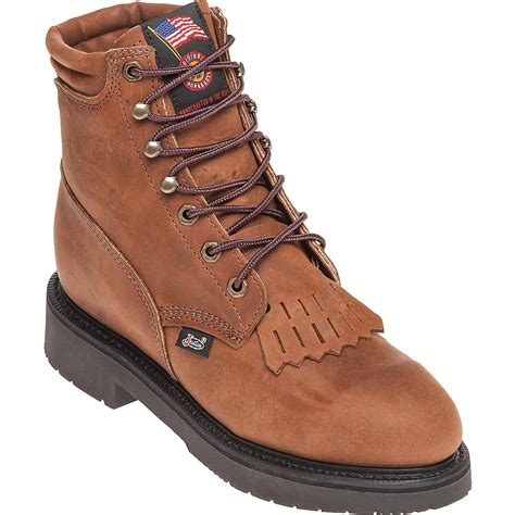 Justin Womens Aged Bark Lace Up Work Boots Academy