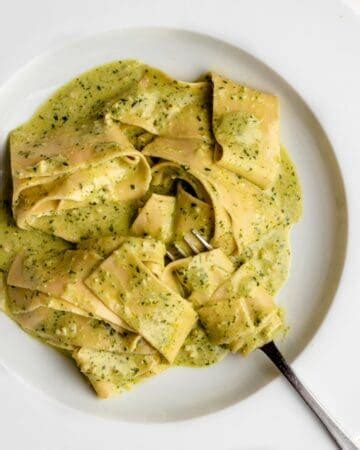 Minute Creamy Pesto Pasta Sauce The Burnt Butter Table