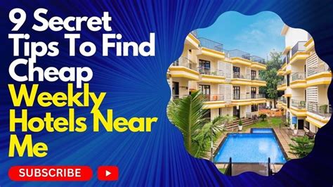 an advertisement for a hotel with the words 9 secret tips to find cheap ...