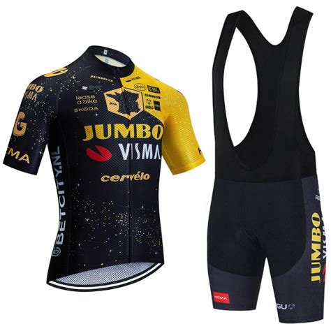 Ensemble Cuissard V Lo Et Maillot Cyclisme Quipe Pro Jumbo Visma Tdf