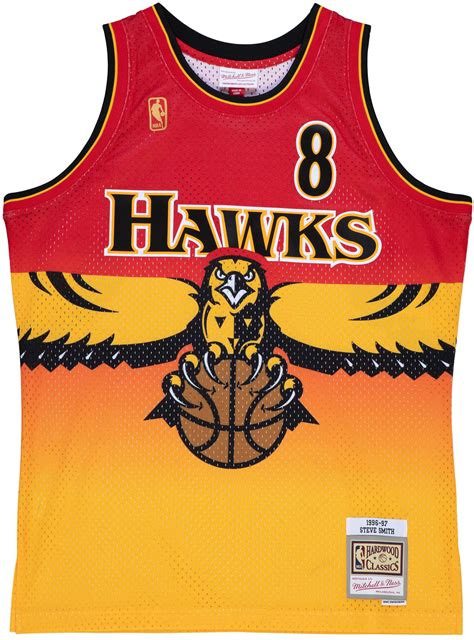 Mitchell And Ness - Atlanta Hawks Mens Nba Fadeaway Swingman 1996 Steve Smith Jersey