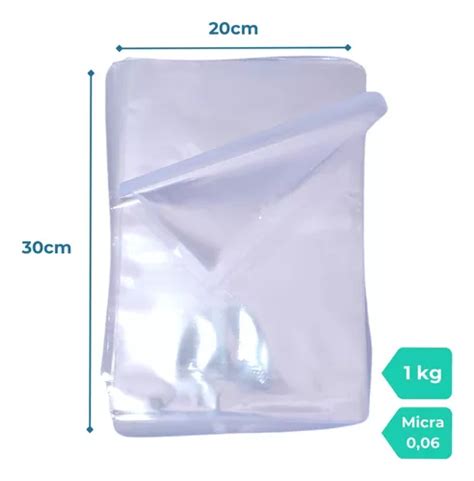 Saco Plastico Bd Transparente 20x30 C 400un MercadoLivre