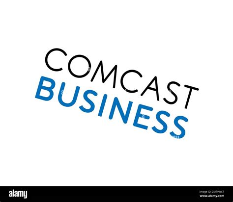 Comcast Business, Rotated Logo, White Background B Stock Photo - Alamy