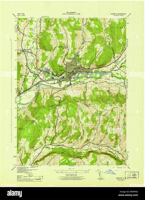 Map Of Oneonta New York Hi Res Stock Photography And Images Alamy