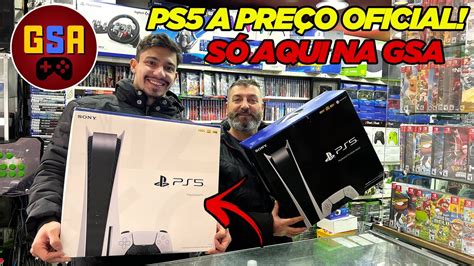 PS5 A PREÇO OFICIAL na SANTA EFIGÊNIA é só na GSA GAMES YouTube