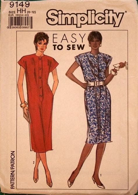 Simplicity Misses And Miss Petite Dress Pattern In Etsy