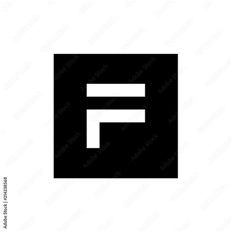 F Letter Vector Logo Pixel Art Style Letter F Logo F Letter Icon