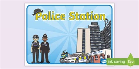 Police Station Display Poster Poster Teacher Made Twinkl