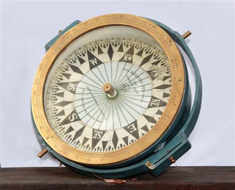 Rare Large Ships Compass Excellent Working Marine Navigation Tools Giant Ships Vintage Travel