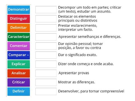 VERBOS DE COMANDO 2 Match Up