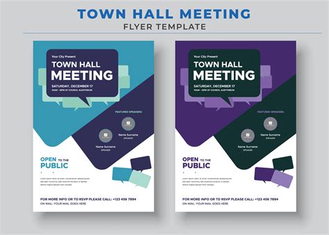 Town Hall Meeting Invitation Template