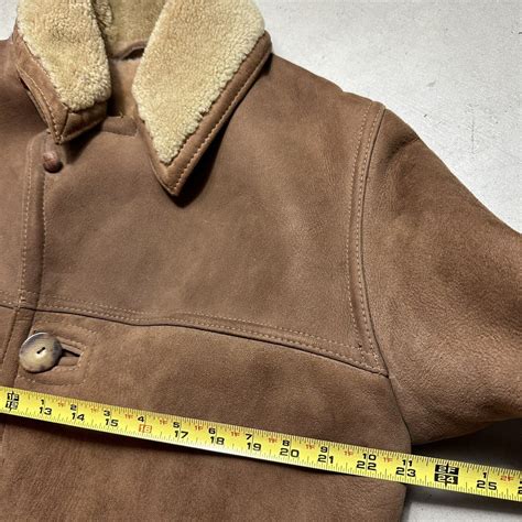 Vintage S Abercrombie Fitch Marlboro Suede Shearling Rancher Coat