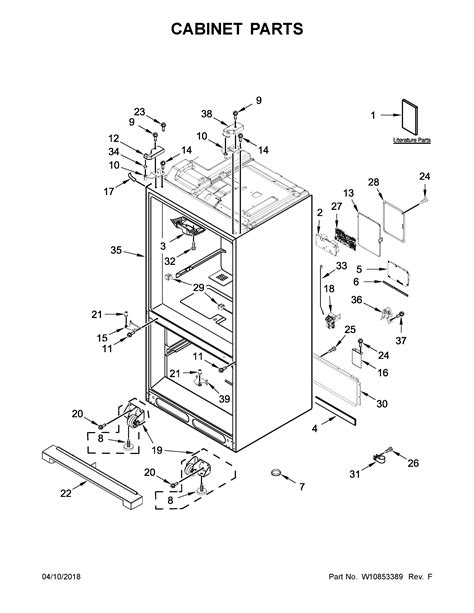 Kitchenaid Fridge Parts Diagram Besto Blog