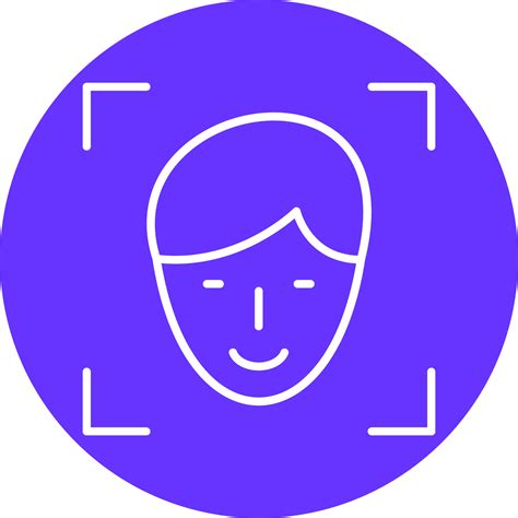 Face Id Icon Style 22039728 Vector Art At Vecteezy