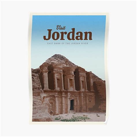 Visit Jordan Poster By CallumGardiner Redbubble