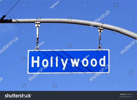 Hollywood Boulevard Street Sign Los Angeles Stock Photo 4662454