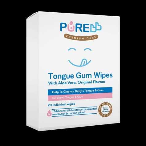 Jual PURE BB Baby Tongue Gum 20's Wipes For Baby 0+ Bulan - Tisu Basah ...
