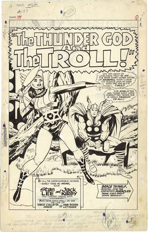 Thor 137 By Jack Kirby And Vince Coletta Jack Kirby Art Jack Kirby