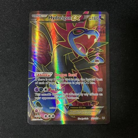 Hydreigon EX Full Art Roaring Skies Pokemon TCG Card Hobbies Toys