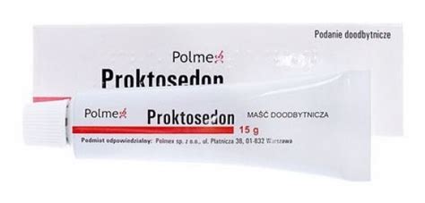 PROKTOSEDON MAŚĆ DOODBYTNICZA NA HEMOROIDY 15g 8603344906