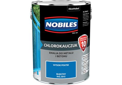 Farba emalia chlorokauczukowa 5 L błękitny NOBILES AKZO NOBEL Farby