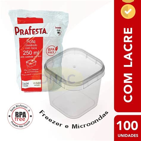 Embalagem Para Bolo De Pote Quadrado C Lacre 250ml 100un Mercado Livre