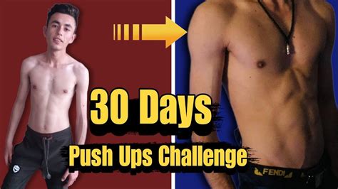 30 Days Push Ups Challenge 30 Push Ups A Day For 30 Days 30 Days