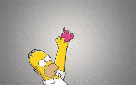 Homer Simpson Apple Wallpapers Wallpaper Cave