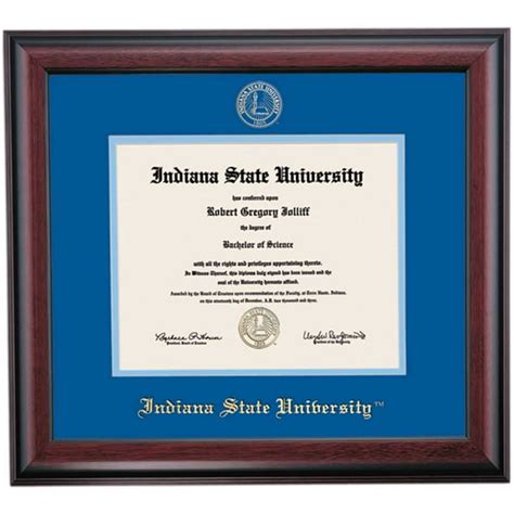 Ocm Diploma Frame Indiana State University Sycamore Displays