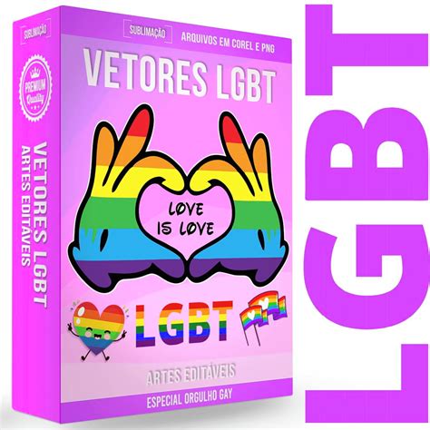 Vetores Lgbt Orgulho Gay Editáveis Corel Png Artes Sublimaçã
