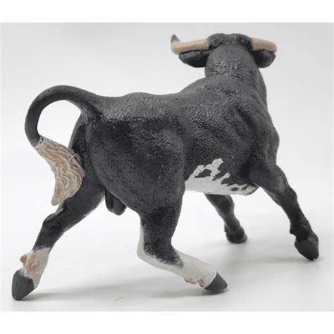 Papo Spanish Bull - Black & White #51184 - Sizeable Horns