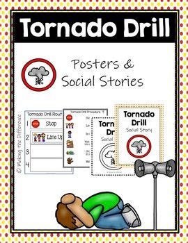 Tornado Drill Routine Procedures Visuals Posters Social Stories