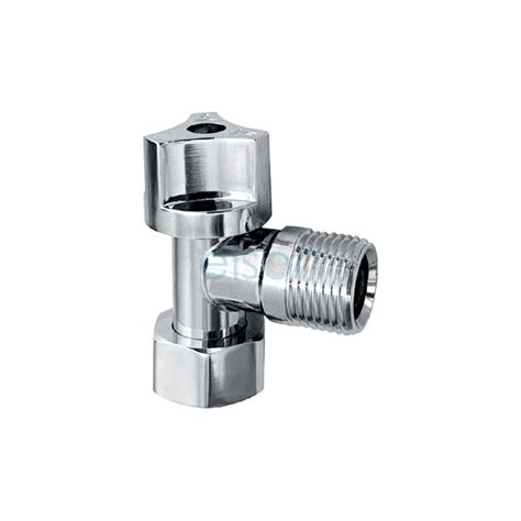 14 Turn Mini Cistern Tap With Non Return Valve Chrome Loose Nut Maxten Bathrooms