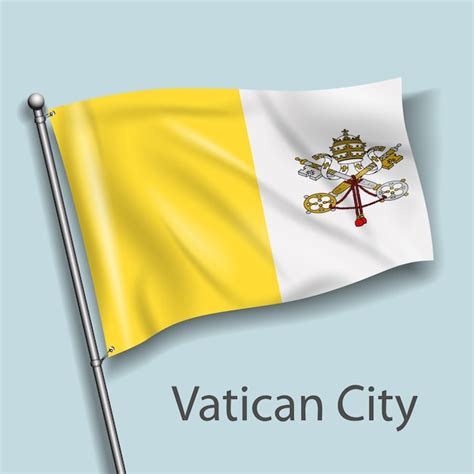 Premium Vector The National Flag Of Vatican City In Europe