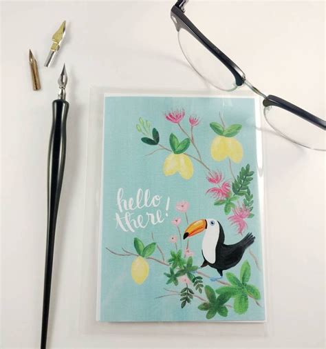 Tilly The Toucan Says Hello There Happy Monday Cards In The Shop