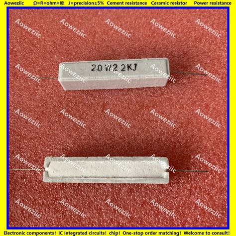 Pcs Rx Horizontal Cement Resistor W K Ohm Kr W K W Kj