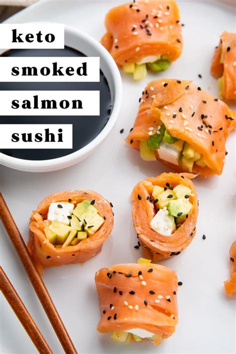 Keto Sushi Rolls With Smoked Salmon 40 Aprons