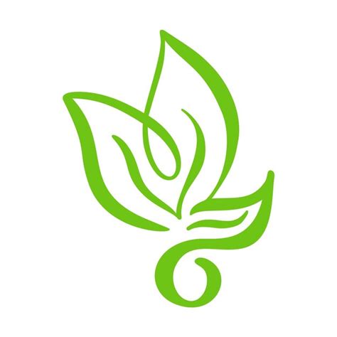 Premium Vector Logo Of Green Leaf Of Tea Ecology Nature Element