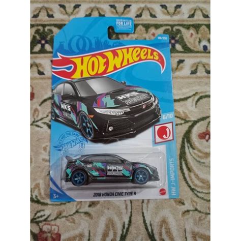 Hot Wheels Sth Honda Civic Type R Us Card Shopee Malaysia