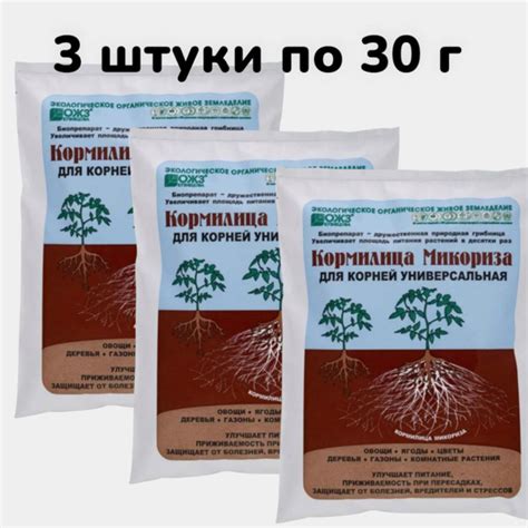 Микориза Кормилица 30 г 3 шт корнеобразователь для всех растений купить ...