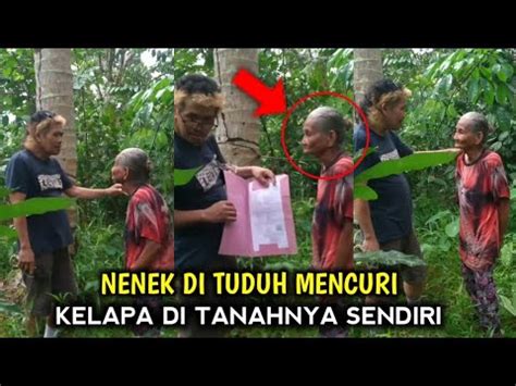 Nenek Ini Dituduh Mencuri 20 Kelapa Di Tanahnya Sendiri Bahkan Mau Di